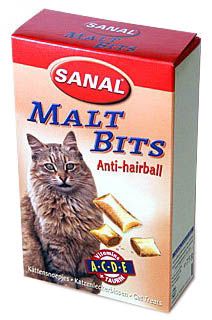 Лакомство для кошек Sanal Malt Bits + Vitamin 0,075 кг.