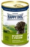 Консервы для собак Happy Dog ягненок/рис 0,4 кг.
