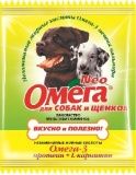 Витаминное лакомство для щенков и собак Омега NEO L-кератин и протеин 15 таб.